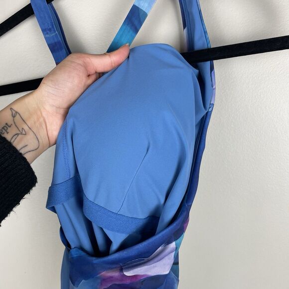 Athleta Swimsuit Womens XL One Piece Malibu Low Back Racerback Beach Swim - Picture 7 of 9